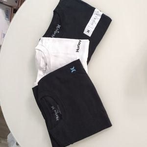 Hurley Logo T-shirt mens S set of 3